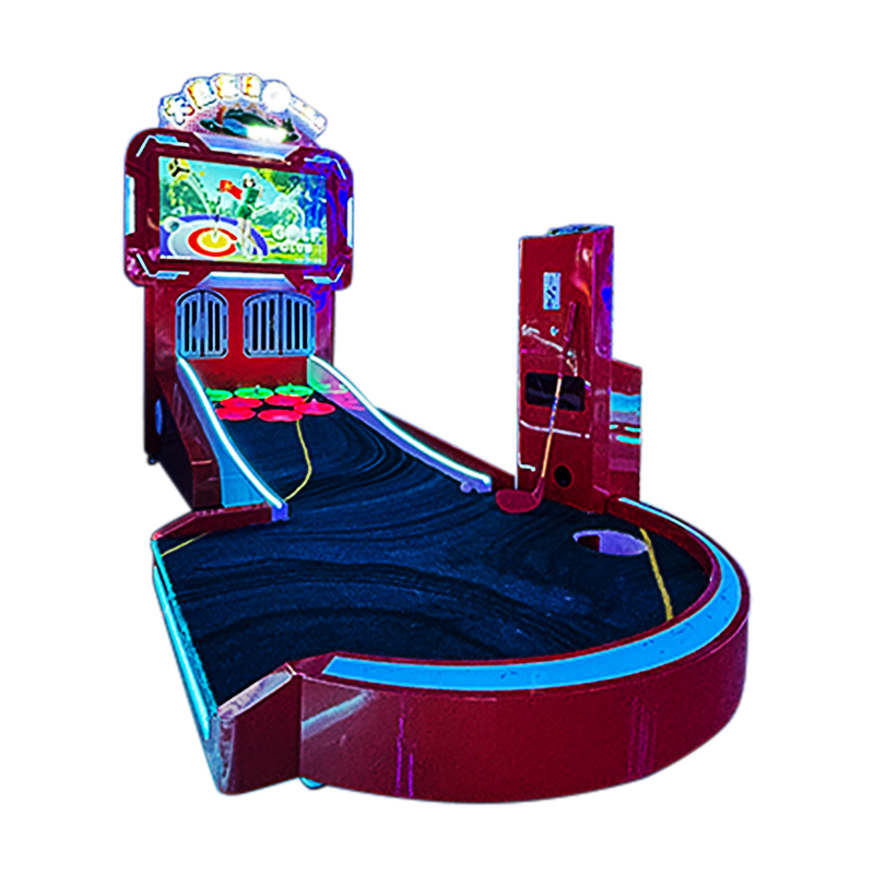 Interactive Mini Golf Arcade Machine LED Display Coin Operated Indoor Amusement Park Equipment for Family Entertainment
