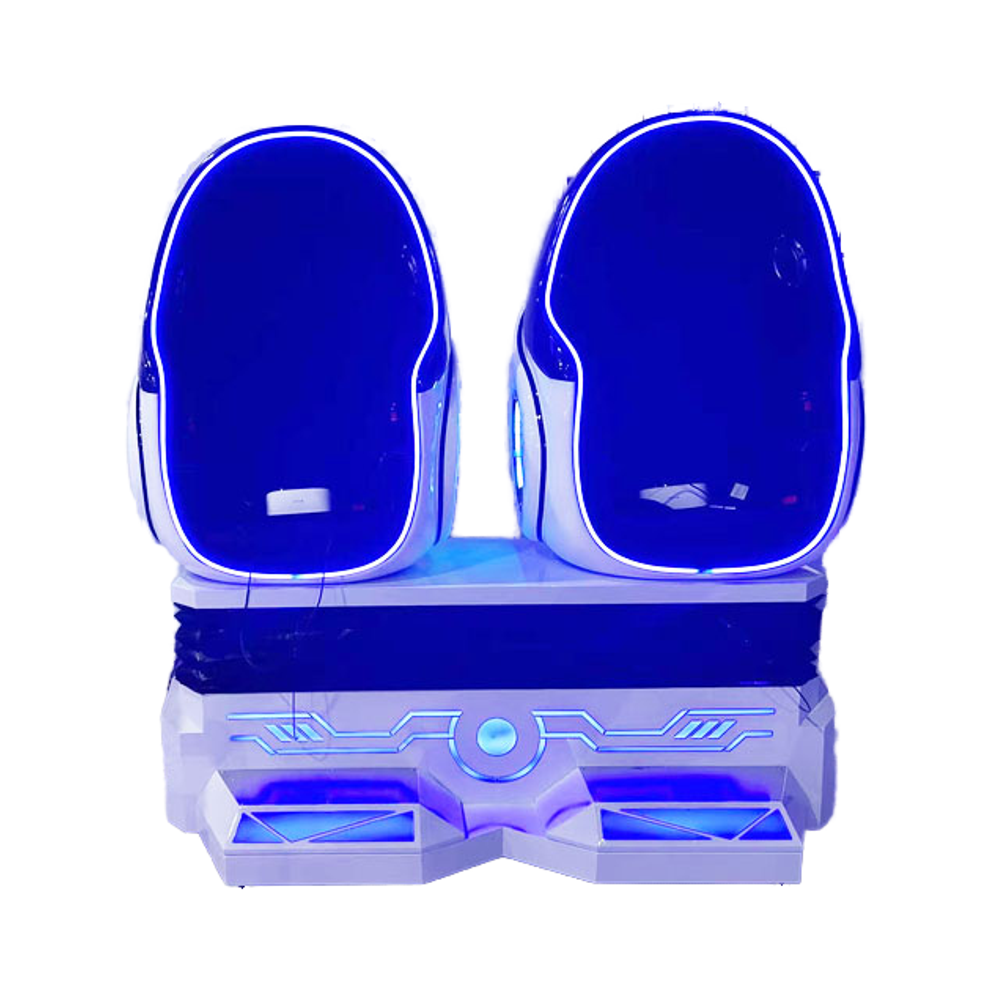 9D VR Egg Chair Simulator 2-Seat Roller Coaster Virtual Reality Cinema Indoor Outdoor Game Houses Theme Parks Durable Metal