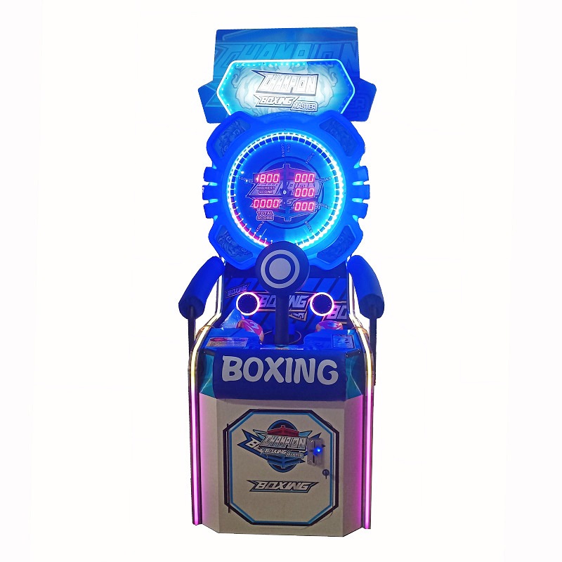 Children's Park Arcade Boxing Machine Force Measuring Video Game Coin Pusher with Amusement Function