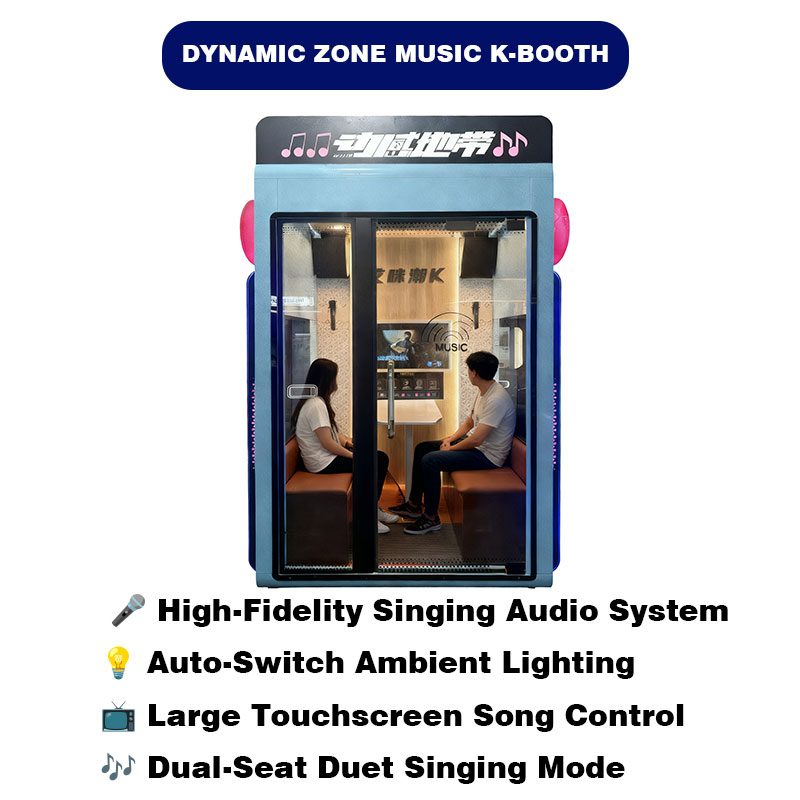Commercial Metal Karaoke Booth Full Size KTV Singing Room Soundproof Entertainment Cabin Dual Four Person Music Recording 1 Year