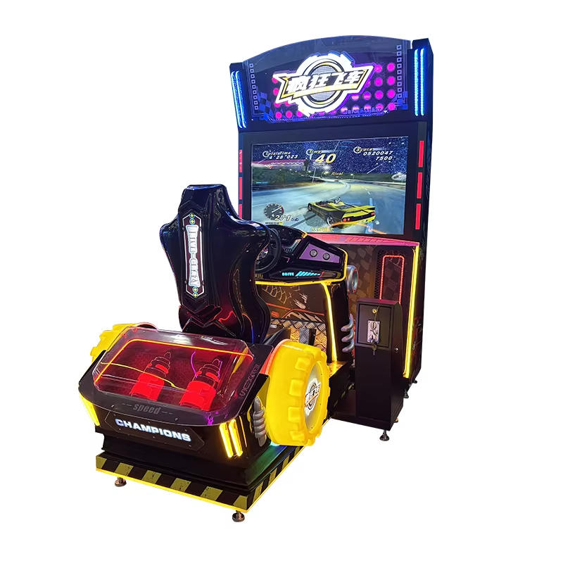 Factory Wholesale Indoor Crazy Racing Arcade Driving Console Coin-Operated Game Racing Simulator Entertainment Console