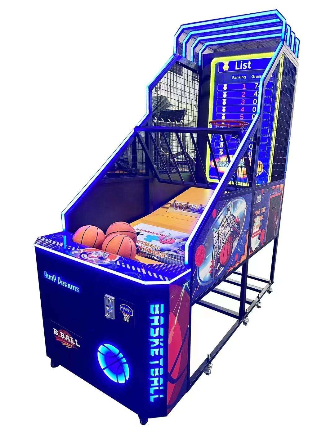 Indoor Coin-operated Amusement Park LED LCD Screen Shooting Street Basketball Arcade Game