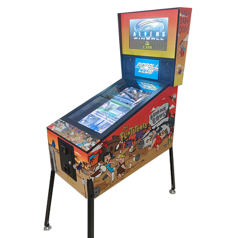 Retro Style Coin Operated Pinball Arcade Game Machine 1-Year Warranty Metal Wooden Construction for 6 Years+ for Game Centers
