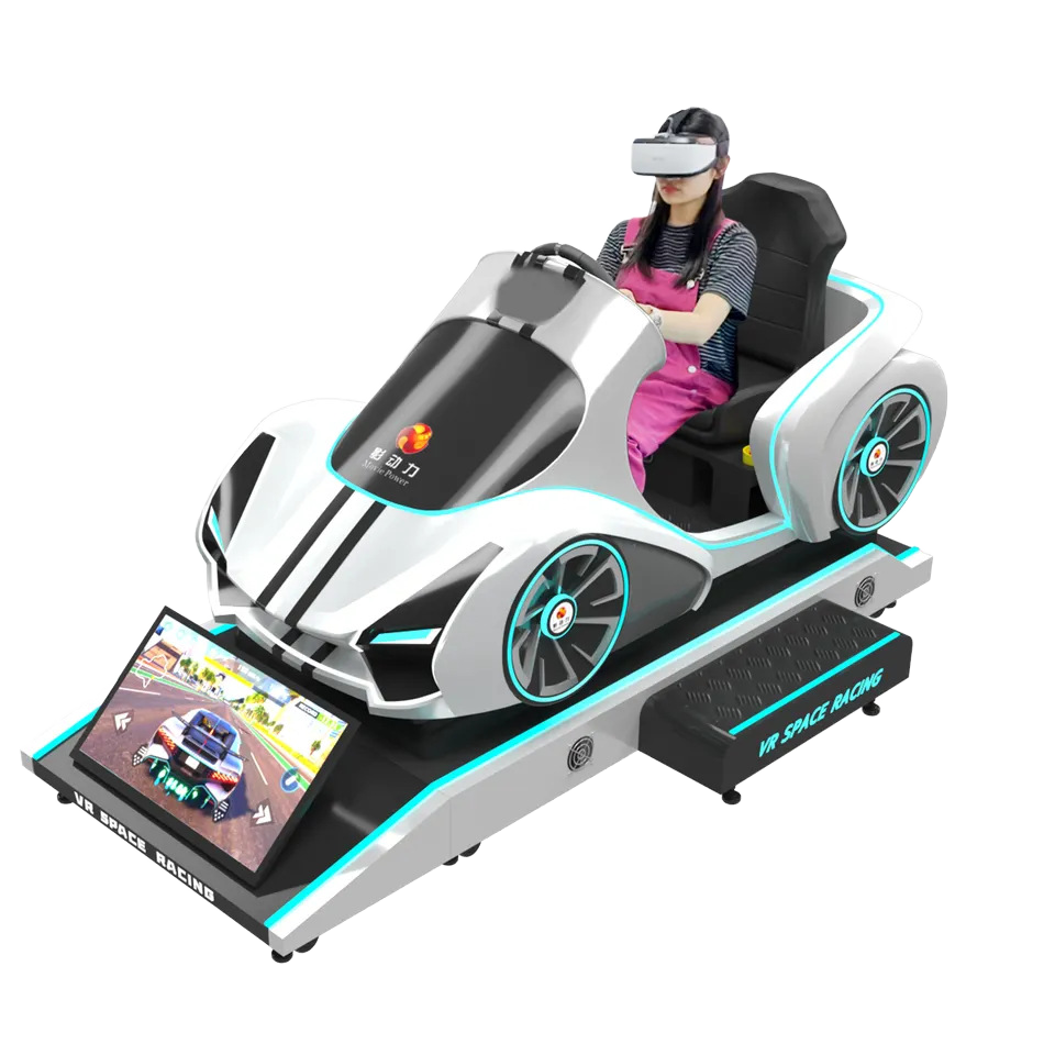 9D VR Racing Driving Simulator Indoor/Outdoor MR Equipment in Metal PC Material for School Home Shopping Mall or Airport Use