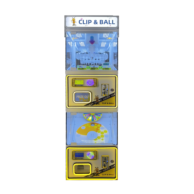 Popular Game Center Coin Food Playing Machine Double-layer Clip Machine Gift Game Machine