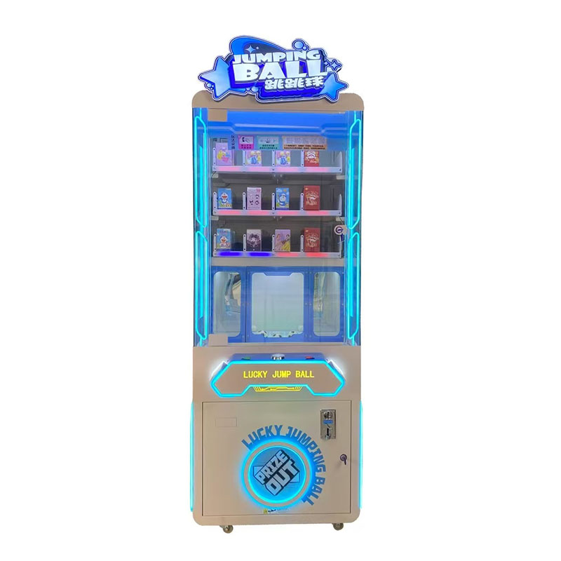 Arcade Jumping Ball Game Machine with LED Lighting - Attractive Prize Vending Entertainment Equipment for Game Zones