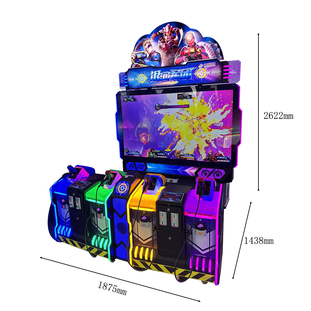 The New Hot Coin-operated Electronic Shooting Game Console galaxy Rangers Dynamic Pistol Arcade Shooting Simulator
