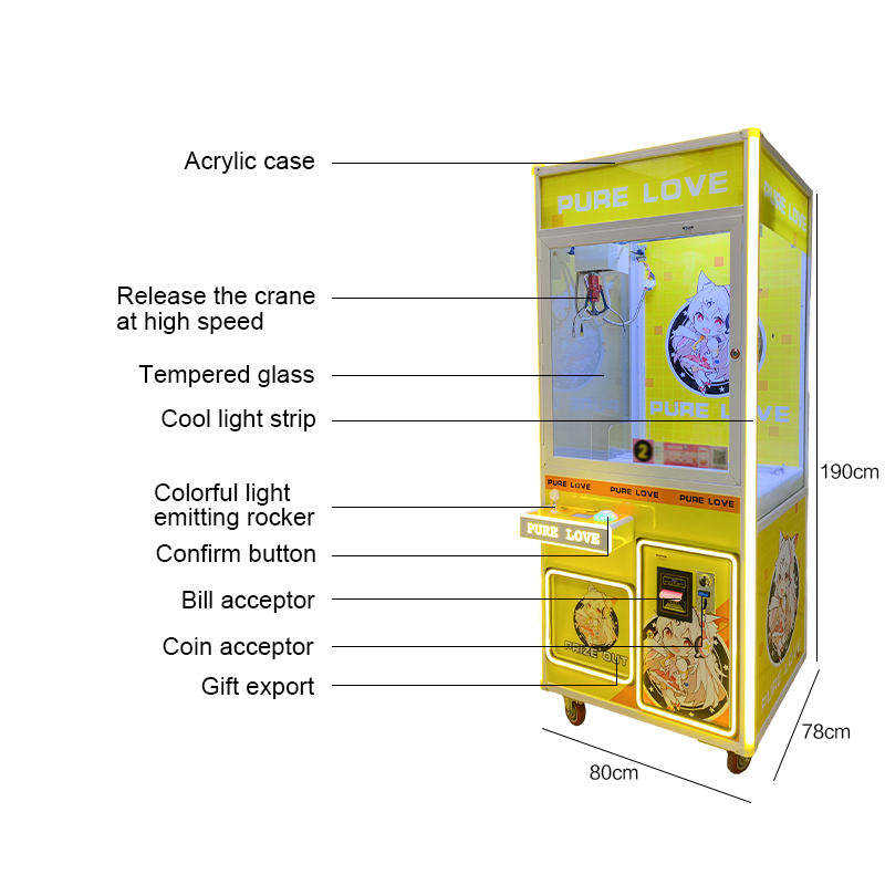 Game Machine Operated Toy Arcade Crane  Electronic Claw Machine Plush Superhero for Sale UK Commercial Claw Machine
