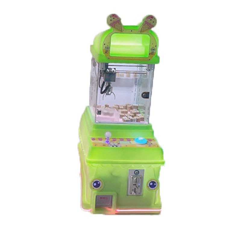 Hot Selling Premium Mini Coin-Operated Arcade Crane Games Kids Plush Dolphin and Sweets Claw Machine Premium Plush Toy