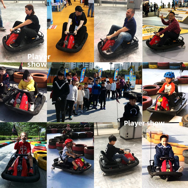 Children's Electric Drift Kart Battery-Powered Indoor/Outdoor Bumper Car for Home Use and Commercial Amusement Shopping Malls