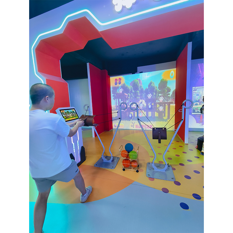 Indoor Interactive Catapult Ball Arcade Machine Plastic Metal Construction English-Supported Sports Game Equipment for