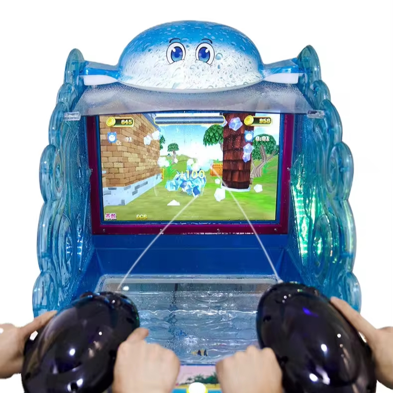 The Latest Children's Electronic Coin-operated Shooting Gun Shooting Water Park Amusement Game Machine