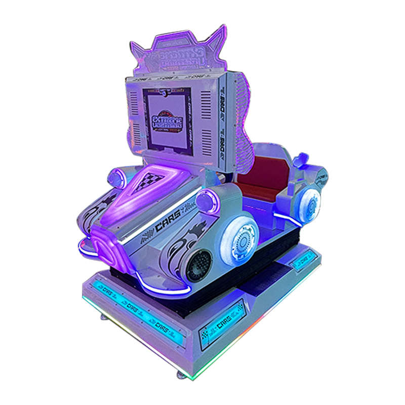 Kids Racing Car Game Machine Arcade Driving Simulator Coin Operated Video Game Equipment LED Seat Motion Ride for Amusement Park