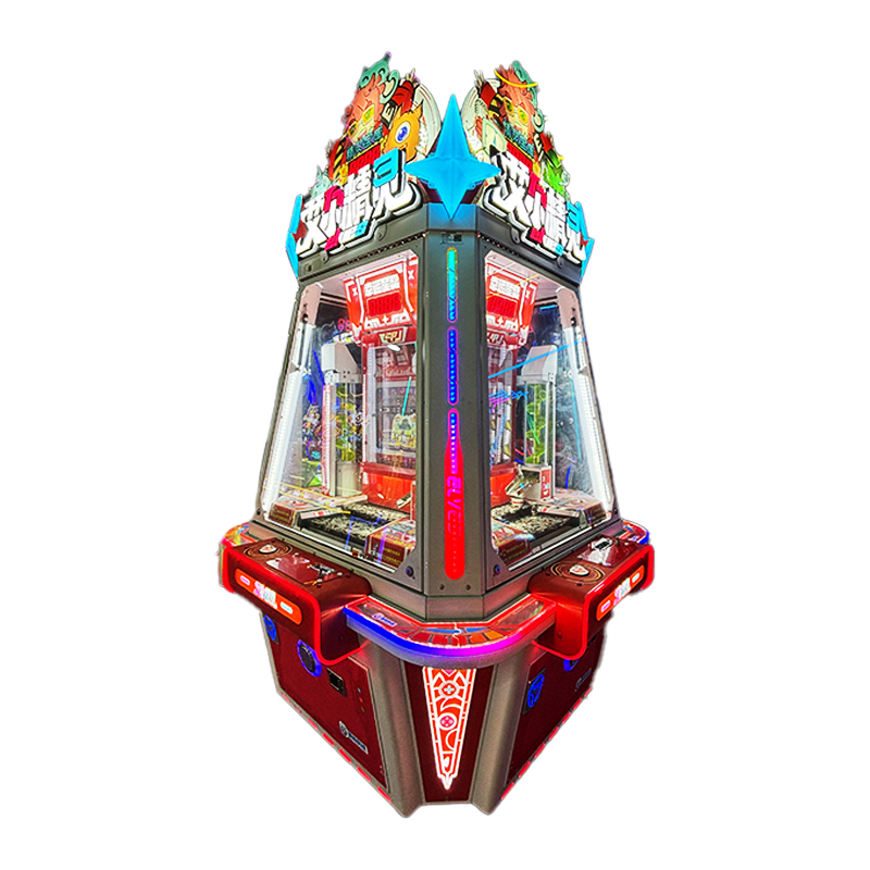 Arcade Coin Pusher Game Machine Multi Player Ticket Redemption Game Equipment LED Light Coin Operated Machine for Amusement Park