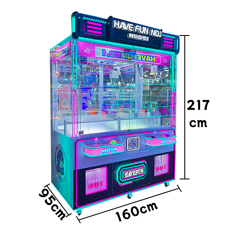 Game Center's Large Double-person Blind Box Machine with Crane for Smooth Play - Number One Snack Machine with Coin Activation