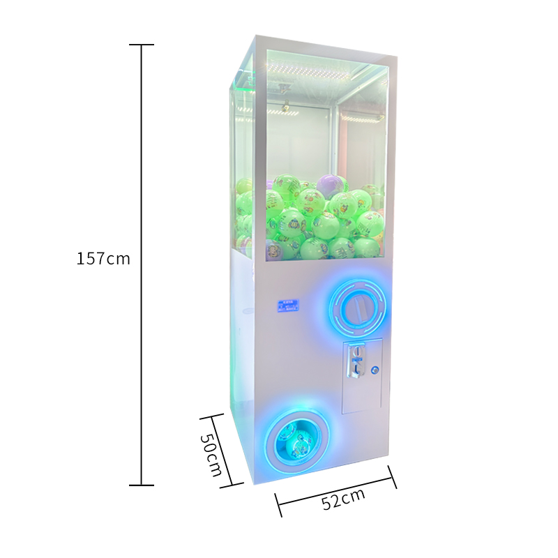 Factory Wholesale Coin Operated  Plastic Gashapon Doll Candy Capsule Toy Vending Machine