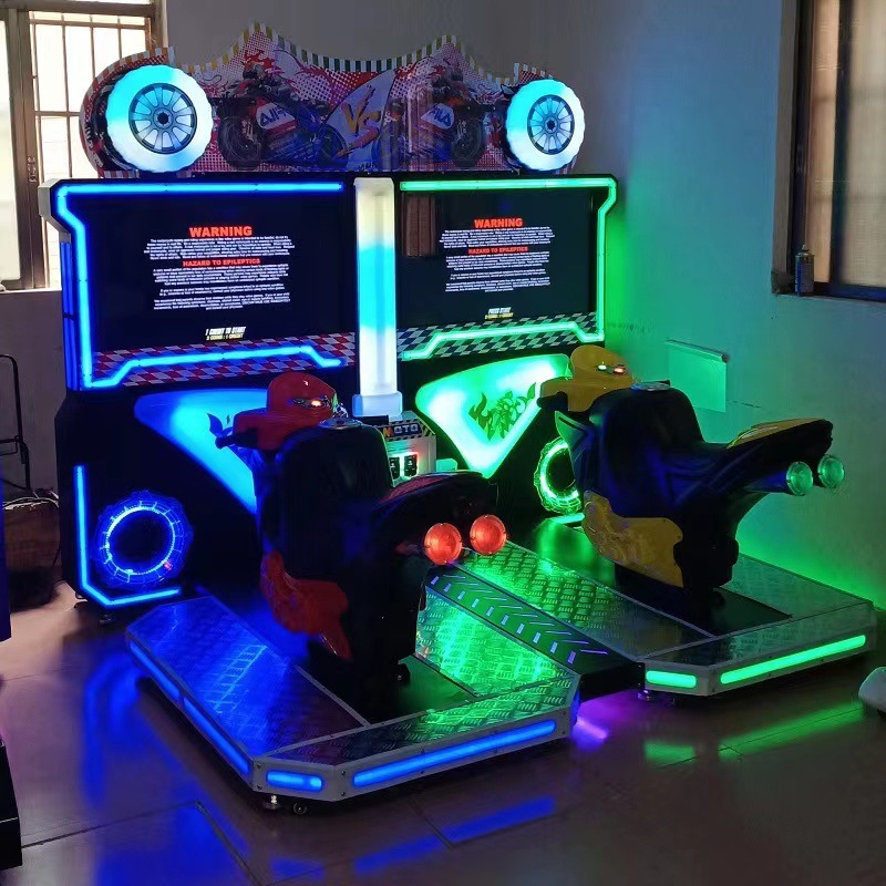 Indoor Adult Arcade Equipment 42-inch FF Motorcycle Coin-operated Single Player Hardware Game Machine Linked Competition Game