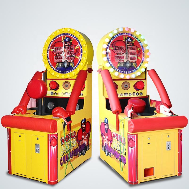 Coin Operated Boxing Machine Arcade Punch Strength Test Game World Boxing Championship Indoor Amusement Equipment