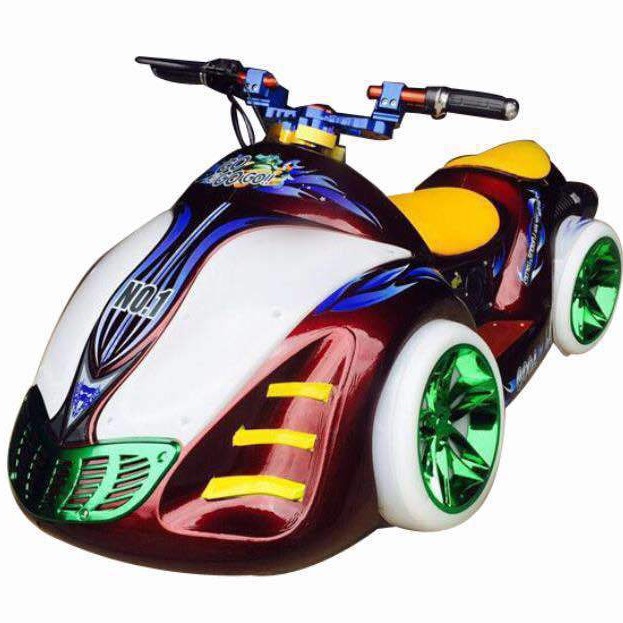 New Square Electric Battery Kidsren's Indoor Toy Car Luminous Bumper Car with Double Remote Control Home Playground
