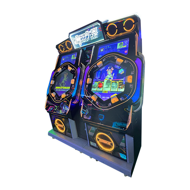 Cost-Effective 2-Player Dance Cube Music Simulator Coin-Operated Arcade Game Console Iron for Children 6 Years Entertainment