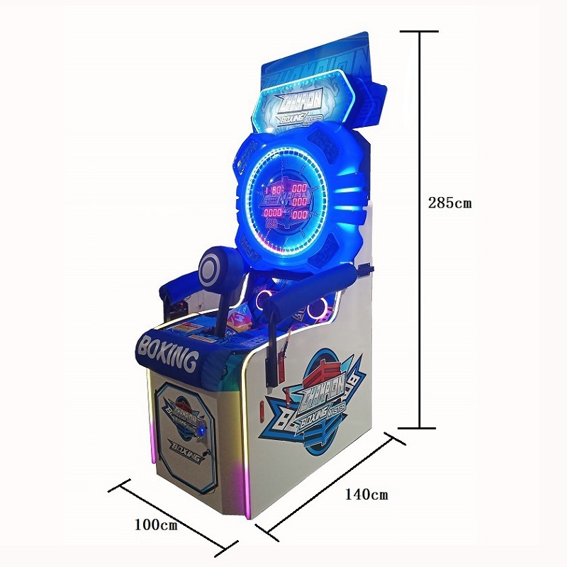 Children's Park Arcade Boxing Machine Force Measuring Video Game Coin Pusher with Amusement Function