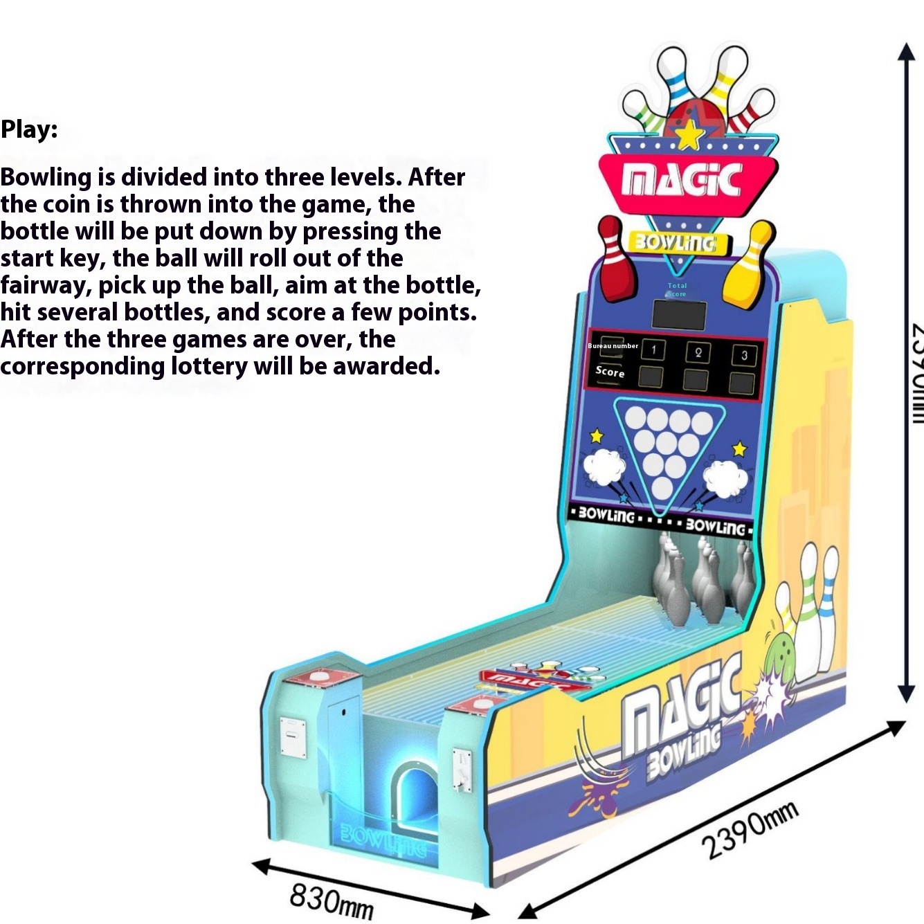 The Most Popular Arcade Coin-operated Two-player Bowling Children's Entertainment Large-scale Equipment Game Console