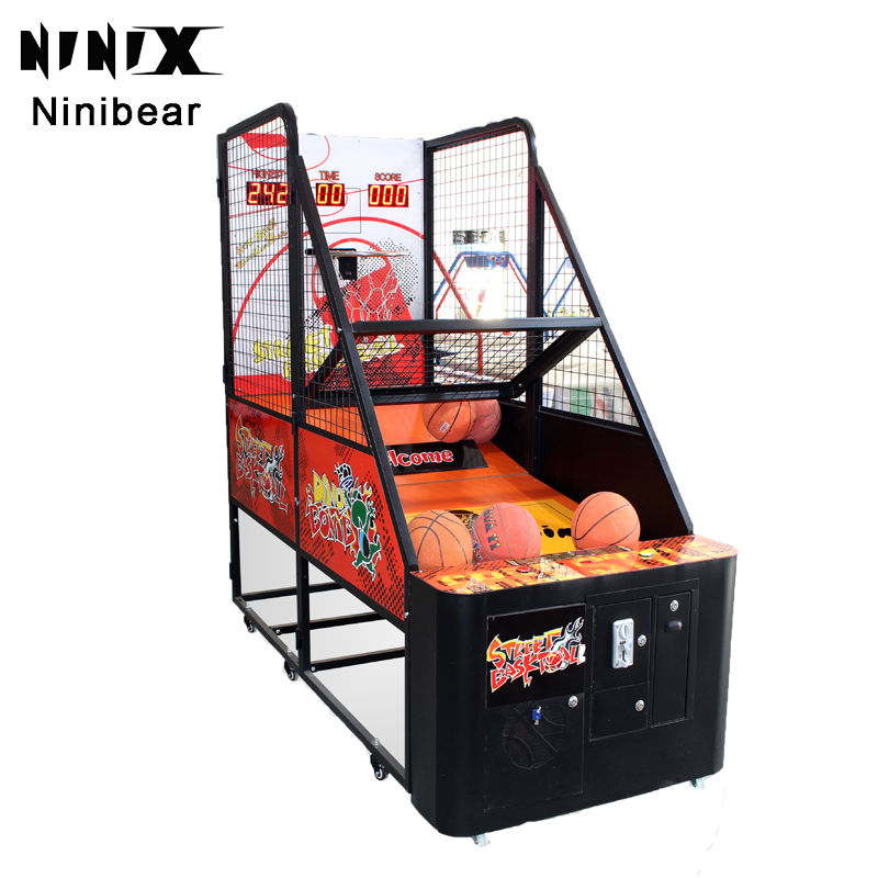 Adult Indoor Sports Arcade Basketball Console Coin-operated Games Interactive Video Game Basketball Machine