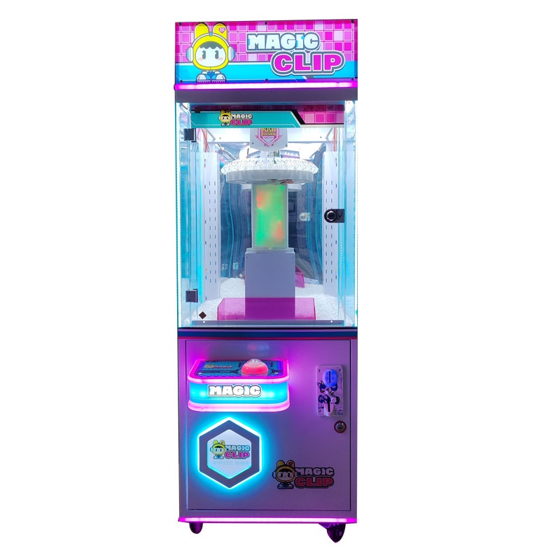 Factory Direct 30 Clip Safety Game Machine Single Boutique Magic Clip Vending Machine for Kids