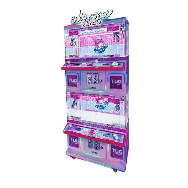 Wholesale Metal Four-Player Arcade Claw Crane Machine Multi-Claw Doll Machine with Keychain Amusement Gift