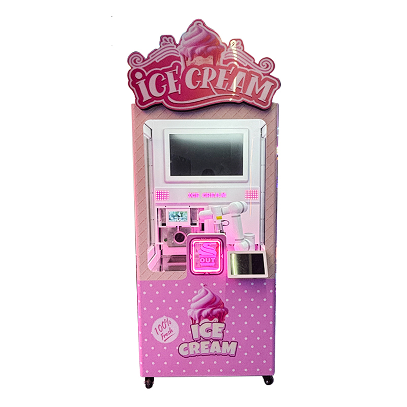 Automatic Ice Cream Vending Machine Smart Frozen Dessert Maker With Touch Screen for Shopping Mall Amusement Park