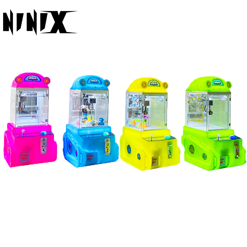 Hot Selling Small Claw Machine Coin-Operated Arcade Games Crane Rabbit Plush Toy Amusement for Kids with Mini Dolls