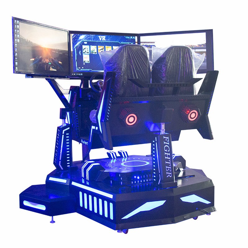 Three-Axis Dynamic Racing VR Simulation Video Game Arcade Large Three-Screen Indoor Entertainment Coin Operated