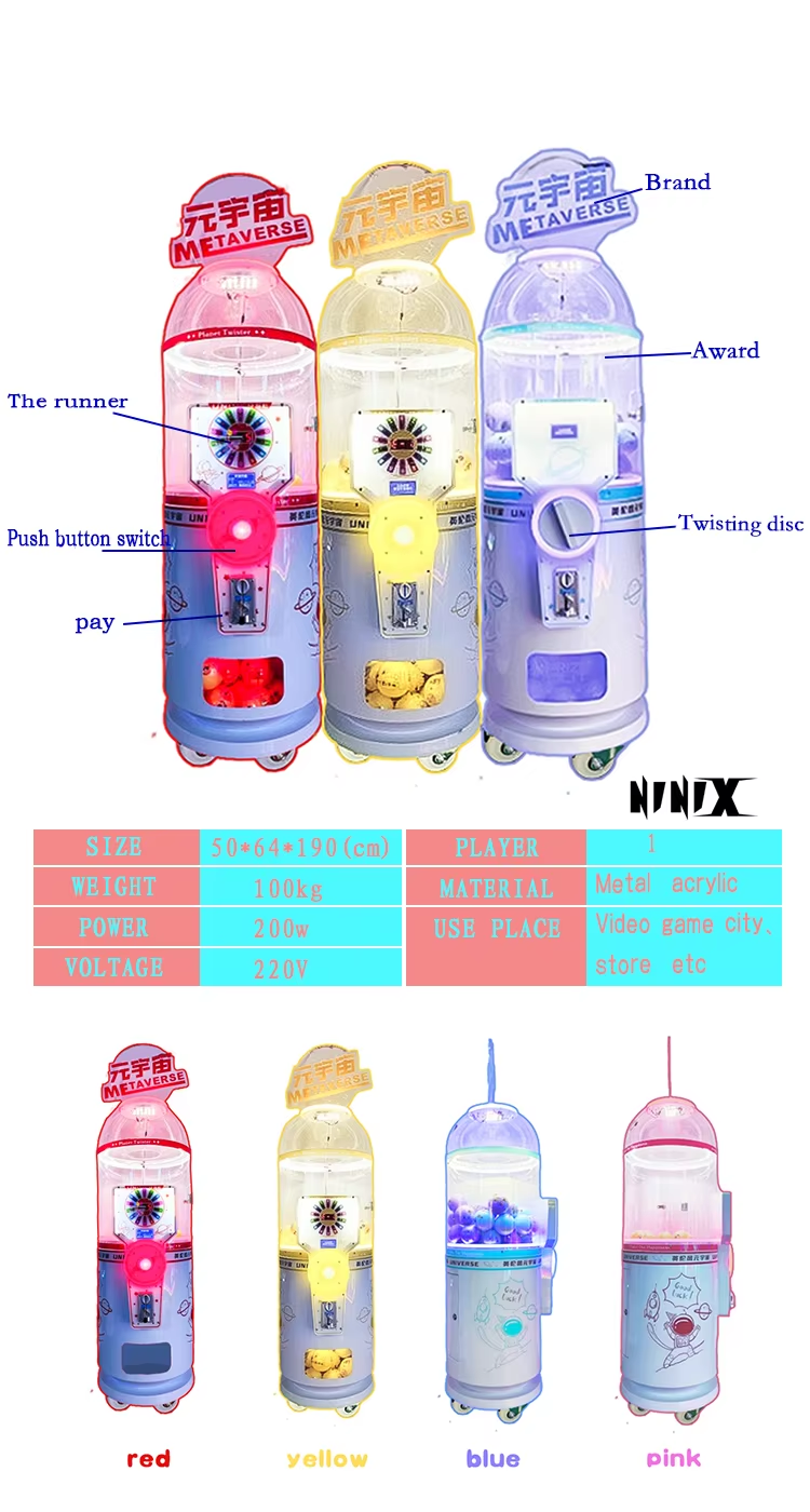 Wholesale Surprise Twist Egg Game Capsule Vending Machine Customizable Coin Operator for Children's Elastic Ball Capsules