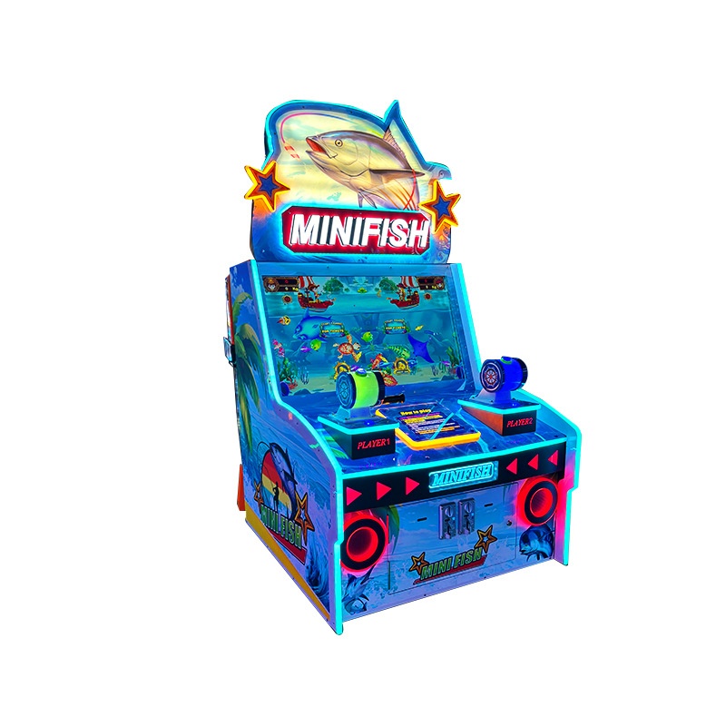 Double Player Coin Operated  Fishing Arcade Machine 12V VGA English City Entertainment Equipment Double Fishing Game