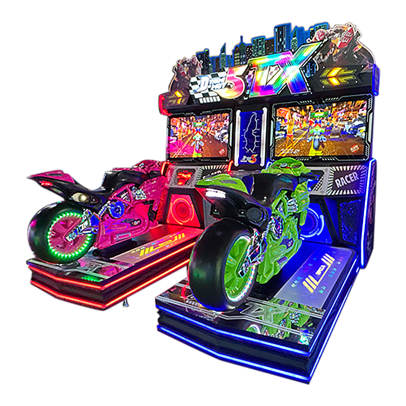 Hot-selling Large-scale Arcade Mall 5DX Motorcycle Simulation Game Machine Two Players Coin-operated Cool Stylish