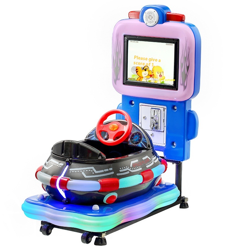 Colorful Coin-Operated Interactive Horse Racing & Rocking Car Game Machine Interstellar-Themed Commercial Amusement Equipment