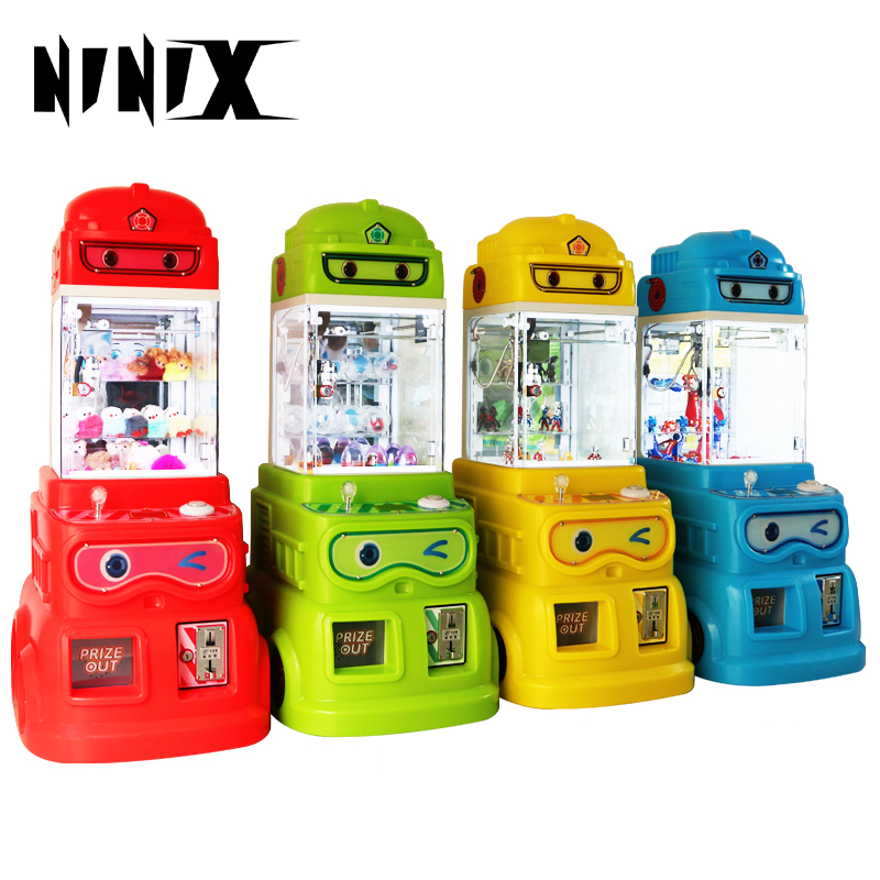 Factory Wholesale Coin Operated Arcade Game Mini Fire Truck Claw Machine with Plush Toy for Kids