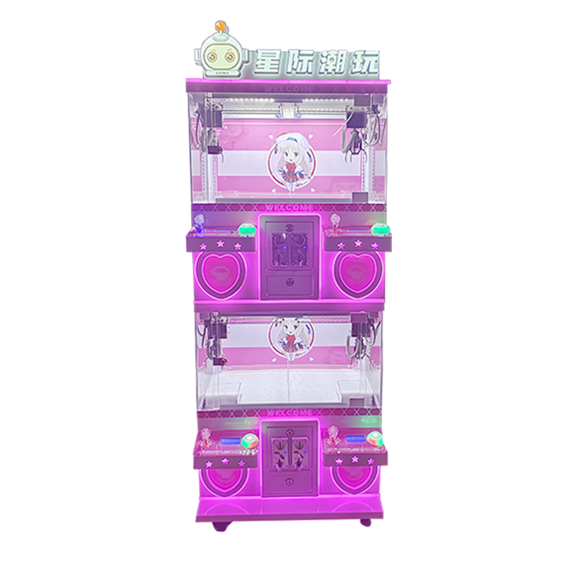 Factory Cheap Price Coin Operated Gift Arcade Plush Toy Mini Claw Machine 4 Player  Multiplayer Claw Kid Toy Machine