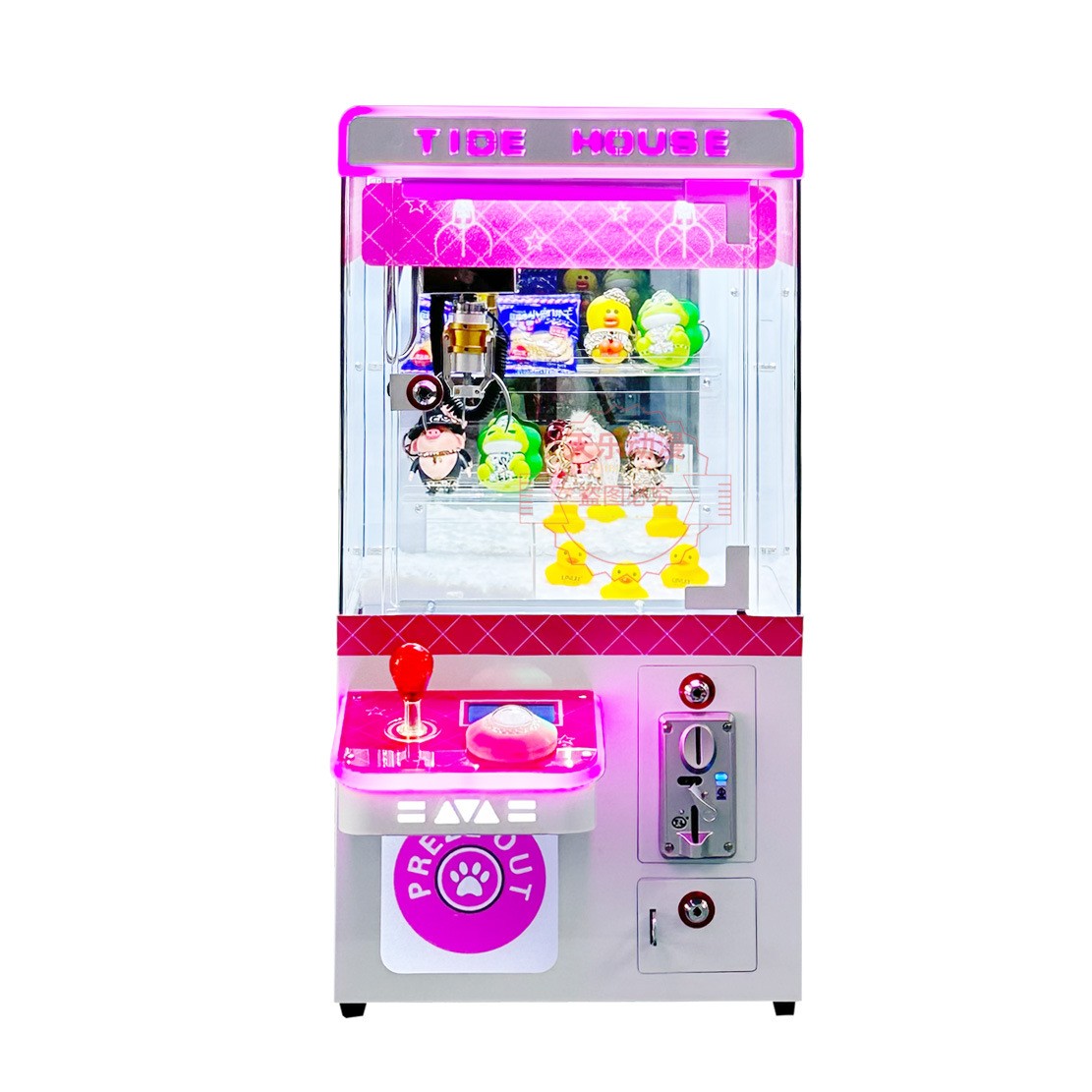 Popular Mini Home Claw Crane Coin-Operated Arcade Gift Game Console Entertainment Center Equipment Home Doll Machine for Sale