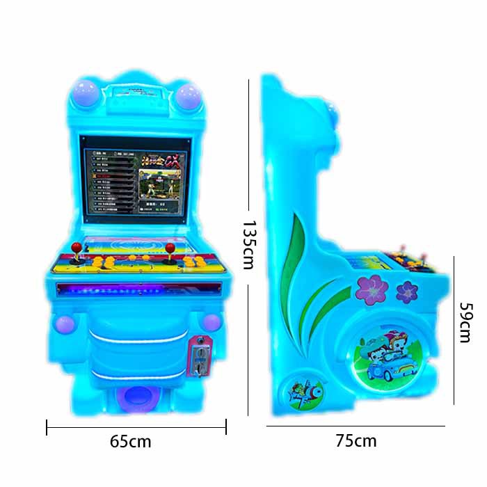 Colorful Bus Children's Game Water Shooting Racing Fighting Machine Double Player Electronic Coin Operated Supermarket Arcade