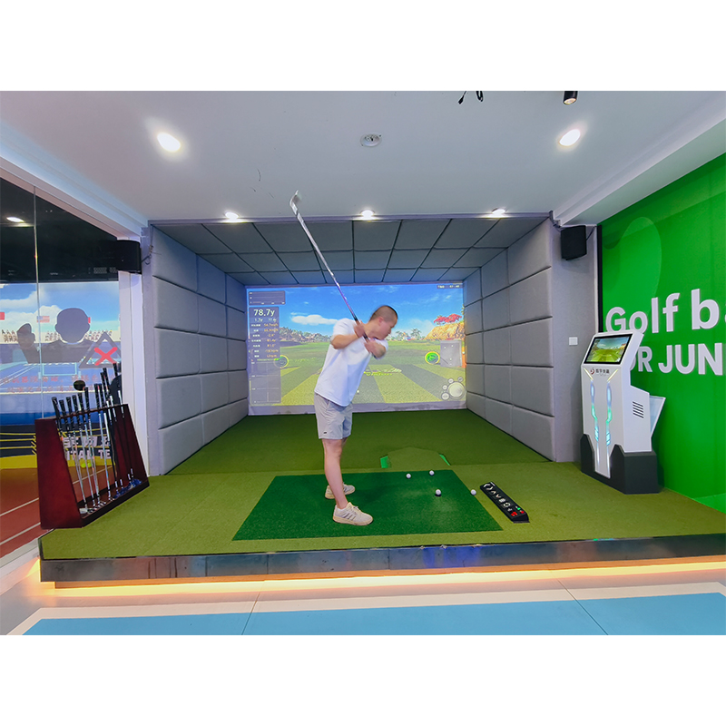 Indoor Interactive Stainless Steel Metal Golf Simulation System Customizable Amusement Sports Game Equipment for Entertainment