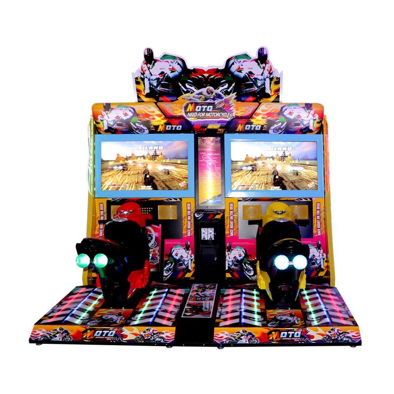 Adult Simulation Racing TT Motorcycle Game City Arcade Machine Coin-Operated Snowmobile with Metal Construction for Amusement