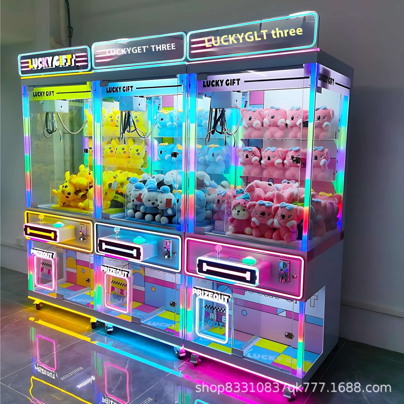 Directly Operated by Manufacturers New Large Coin-Operated Doll Machine Network Red Clip & Gift Machine for Kids