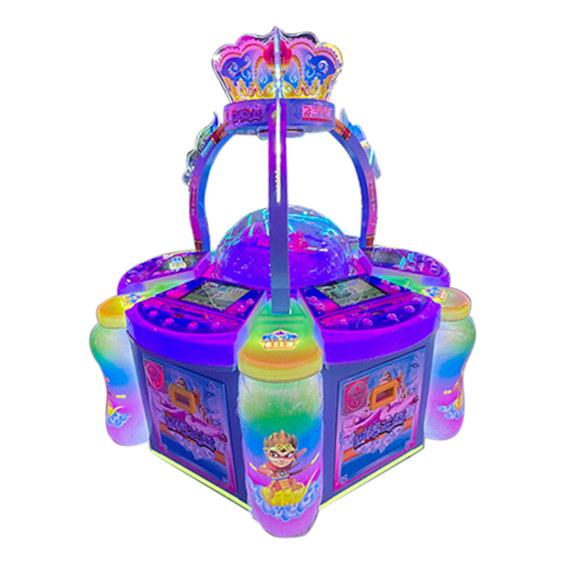 Colorful Lighting Six-Person Interactive Video Game Machine Indoor Coin-Operated Entertainment Equipment for Parents and Kids