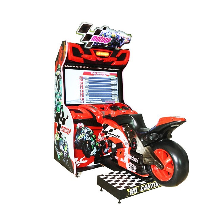 Hot-Selling Dual Player GP Motorcycle Simulation Arcade Game Machine 6+ Years English Coin-Operated VGA Amusement