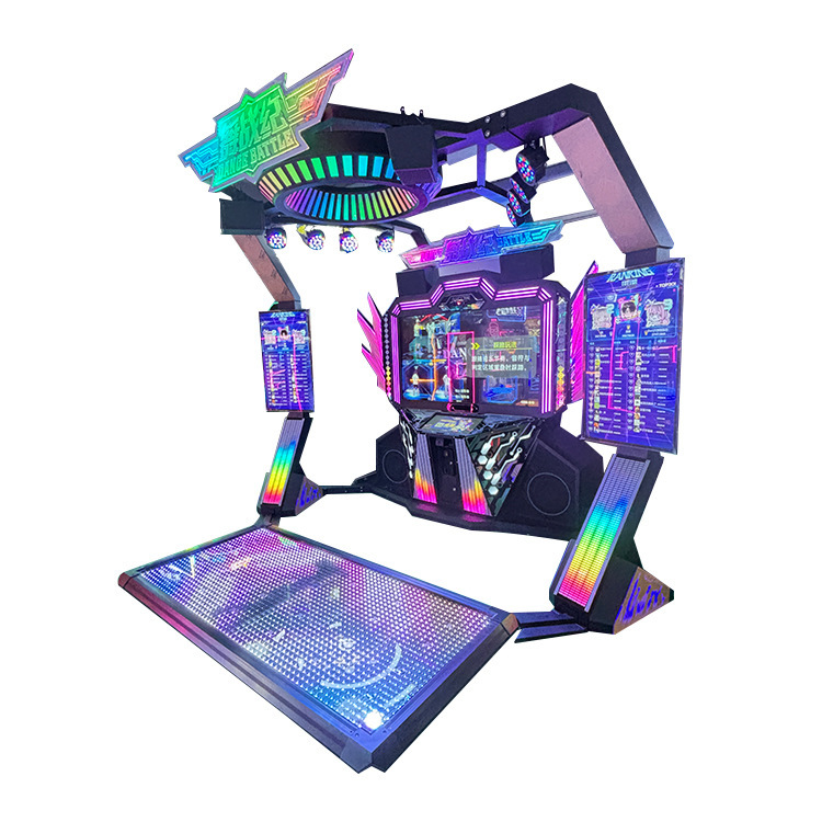 2025 Large Dual-Player Arcade Music Machine Coin-Operated Dance Battle Entertainment with 1 Year Warranty Made of Durable Metal
