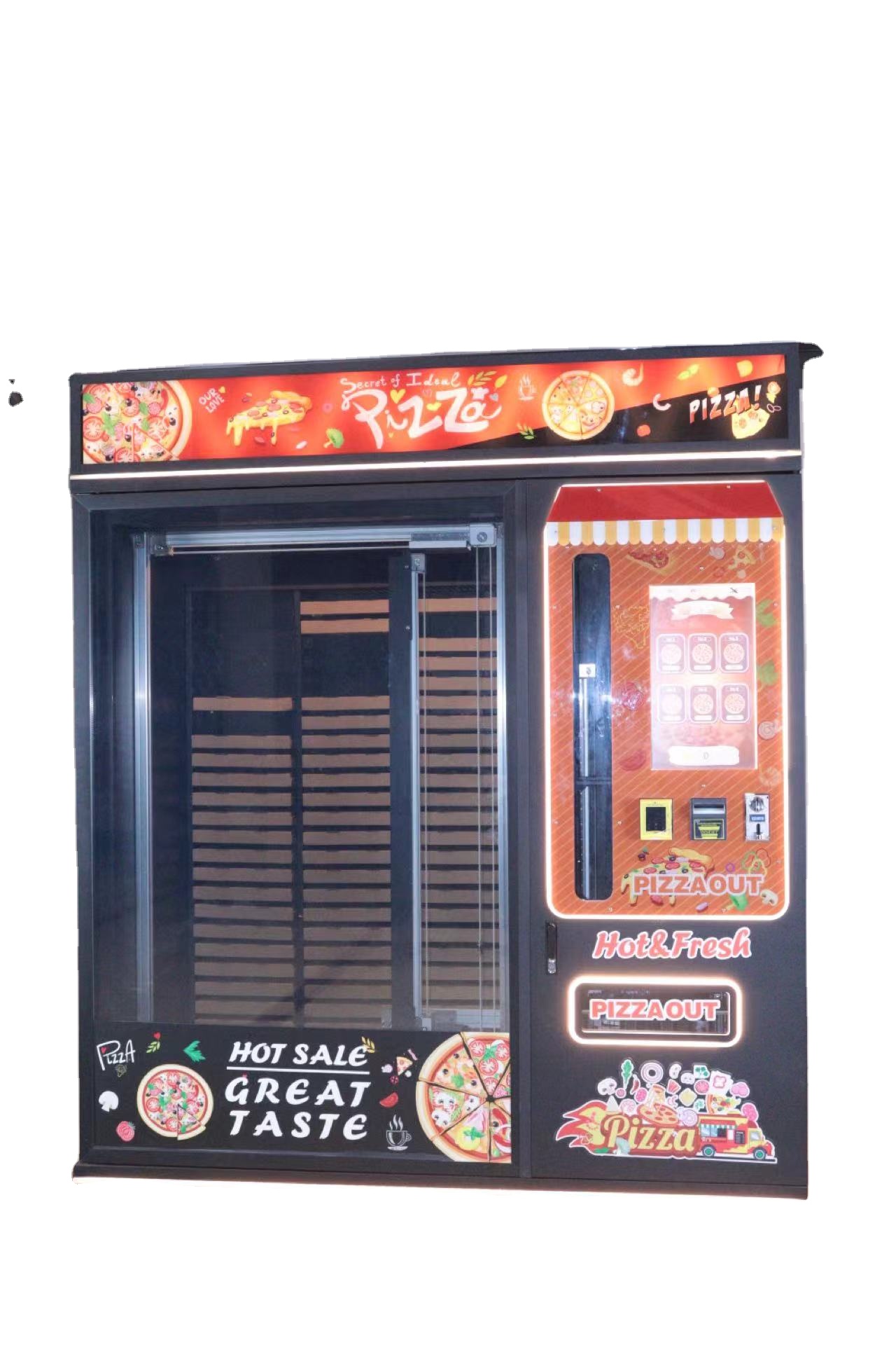 Convenient Self-Service Noodles Vending Machine Coin-Operated Buy Ramen Pizza for Sale