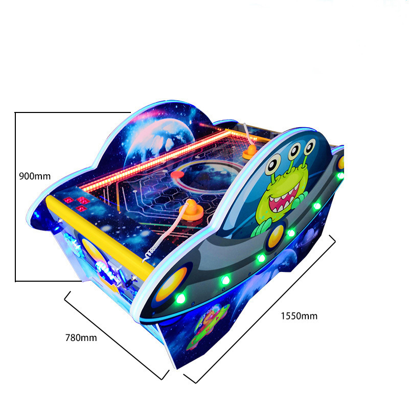 Transparent Bubble Hockey Game Table Coin Operated Arcade Machine for Family Gatherings