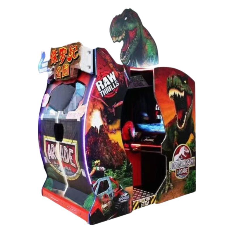 Most Fun 60-Inch Jurassic Park Coin-Operated Arcade Game Simulator Shooting Best Quality Cabinet Limited Time Sale