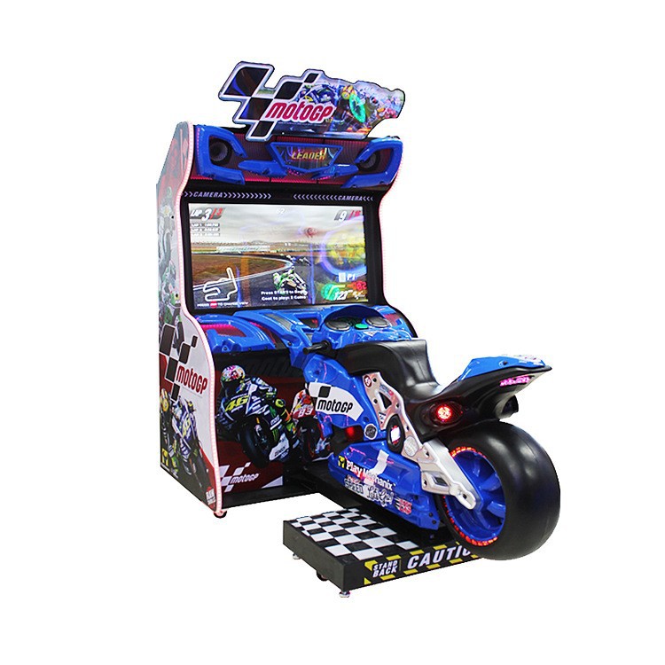Hot-Selling Dual Player GP Motorcycle Simulation Arcade Game Machine 6+ Years English Coin-Operated VGA Amusement